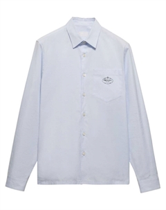 Рубашка на пуговицах, синий Prada