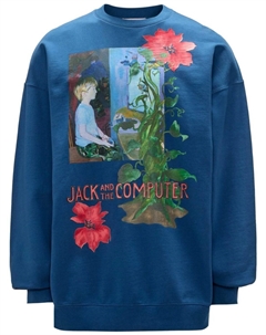 Толстовка с графичным принтом, синий Jw anderson