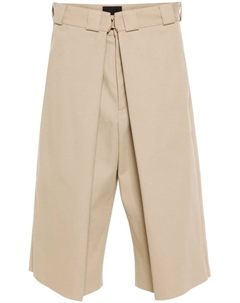 Шорты-бермуды с необработанным краем, нейтральный цвет Givenchy