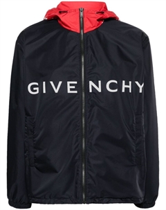 Куртка с капюшоном и логотипом, синий Givenchy