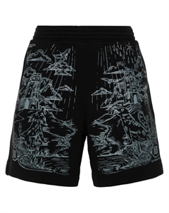 Спортивные шорты с принтом, черный Givenchy