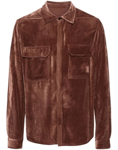 Бархатная рубашка, коричневый Rick owens