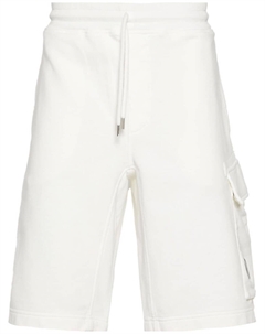 Шорты-бермуды с декором Lens, белый C.p. company