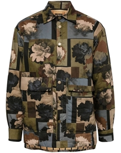 Куртка-рубашка с принтом, нейтральный цвет Uma wang