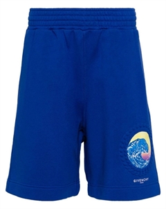 Спортивные шорты с принтом, синий Givenchy