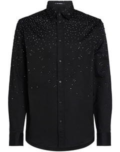 Рубашка со стразами, черный Karl lagerfeld