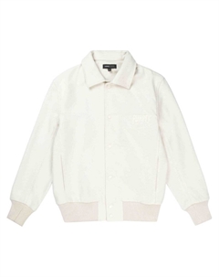 Шерстяной бомбер с логотипом, белый Purple brand