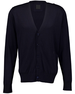 Кардиган тонкой вязки с V-образным вырезом, синий Givenchy