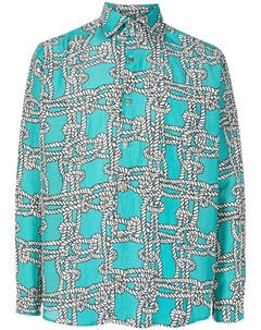 Рубашка с принтом из коллаборации с Mahaslama, зеленый Amir slama