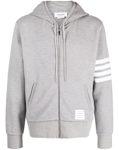 Худи на молнии с нашивкой-логотипом, серый Thom browne