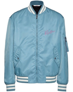 Бомбер с вышитым логотипом, черный Valentino garavani