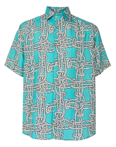 Рубашка с принтом из коллаборации с Mahaslama, синий Amir slama