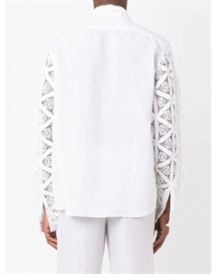 Рубашка с кружевными рукавами, белый Amir slama