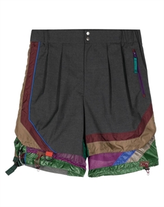 Многослойные шорты в стиле колор-блок, серый Kolor