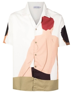 Рубашка с графичным принтом, нейтральный цвет Amir slama