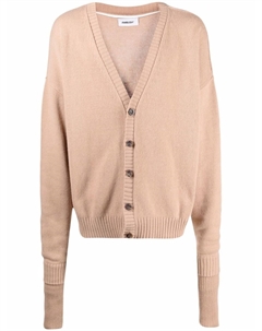 Кардиган вязки интарсия с логотипом, нейтральный цвет Ambush