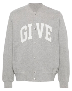 Хлопковая спортивная куртка с меланжевым эффектом, серый Givenchy