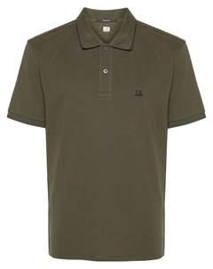 Рубашка поло с нашивкой-логотипом, зеленый C.p. company