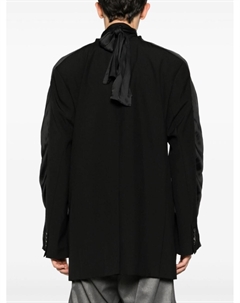 Однобортный блейзер с шарфом, черный Y / project