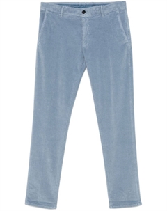 Вельветовые брюки чинос, синий Incotex