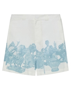 Шорты с графическим принтом, белый Givenchy