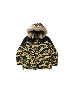 Пуховик мужской, желтый A bathing ape®