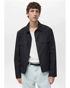 Рубашка, черный Mango