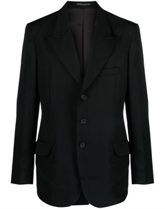 Шерстяной пиджак с заостренными лацканами, черный Yohji yamamoto