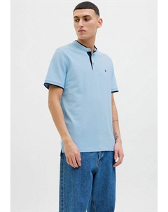 Базовая футболка JJEPAULOS MAO NOOS, светло-голубой Jack & jones
