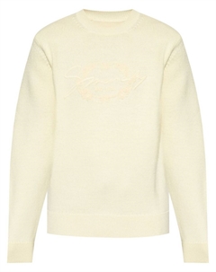 Джемпер с вышитым логотипом, нейтральный цвет Givenchy