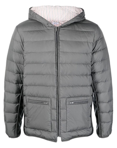 Пуховик на молнии, серый Thom browne