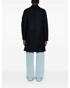 Однобортное пальто, синий Givenchy