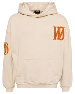 Худи с нашивкой-логотипом, нейтральный цвет We11done