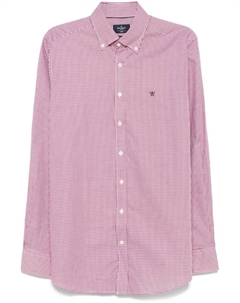 Рубашка в клетку гингем, красный Hackett