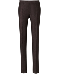 Прямые льняные брюки, коричневый Canali