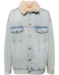 Джинсовая куртка с меховым воротником We11done