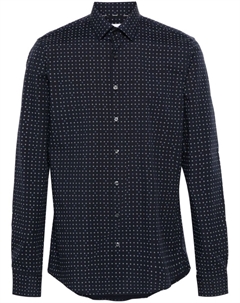 Рубашка с геометричным принтом, синий Calvin klein