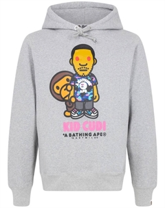 Худи Baby Milo из коллаборации с Kid Cudi, серый A bathing ape®