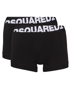 Комплект из двух боксеров с логотипом, черный Dsquared2