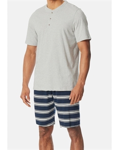 Пижама KURZ SET, серый Schiesser