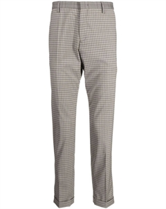 Брюки в клетку, коричневый Paul smith