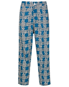 Брюки с принтом из коллаборации с Mahaslama, синий Amir slama