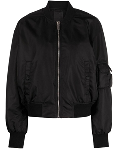 Бомбер на молнии с карманами, черный Givenchy