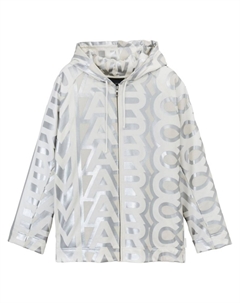 Худи Monogram на молнии, серебристый Marc jacobs
