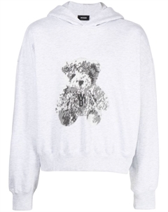 Худи с нашивкой-логотипом, серый We11done