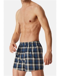 Боксеры 4ER PACK WEB, цвет Grau Blau Dunkelblau Schiesser