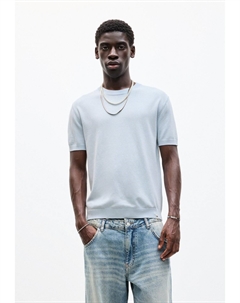 Футболка с принтом SHORT SLEEVE, синий Pull & bear