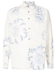 Рубашка с логотипом из коллаборации с Mahaslama, белый Amir slama