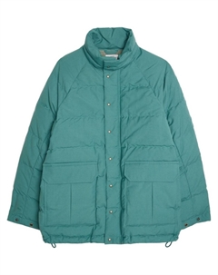 Пуховик Lumer из смеси шерсти и льна, зеленый Visvim