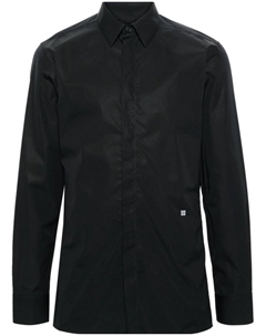 Рубашка с вышитым логотипом, черный Givenchy